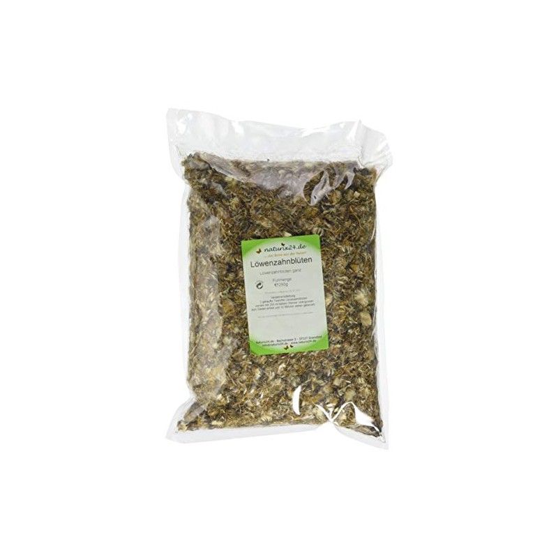 Naturix24 – Löwenzahnblütentee, Löwenzahnblüten ganz – 250 g-Beutel