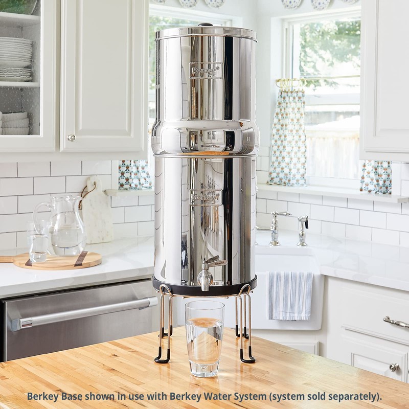 Medium Berkey Base Stainless Steel Stand Raises Your Big Berkey