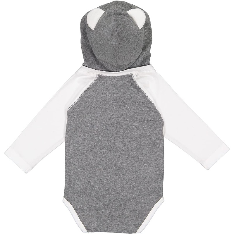 inktastic USA Patriotic Crab Long Sleeve Creeper 12 Months Granite