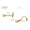 PIERCINGLINE 750 Gold Nose Piercing Spiral | 18 Carat |