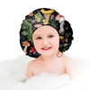 Zewurtuw Kid Small Shower Cap Adjustable Reusable Double Waterproof Layer