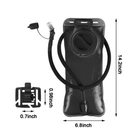 Hydration Bladder 2 Liter,Leak Proof Water Reservoir with Insulated Sleeve, BPA Free Military Water Storage Bladder Bag Hydration Pack Replacement,Great for Bicycling Hiking Camping Hunting Running