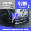 KUAFU 3Pcs Front Bumper Lip Compatible with 2018-2021 Infiniti Q50