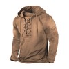 Beotyshow Mens Distressed Tactical Hoodies Cotton Long Sleeve Pullover Sweatshirts