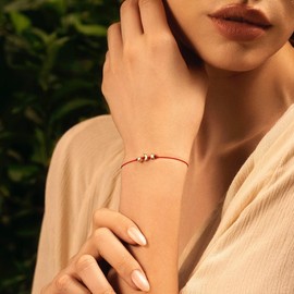 KARMA AND LUCK Red String Bracelet for Women, Adjustable Drawstring 5 to 8’’, Evil Eye Hamsa Moon Stars Heart Malachite Charms, Protection Bracelet for Luck and Good Karma, Handmade