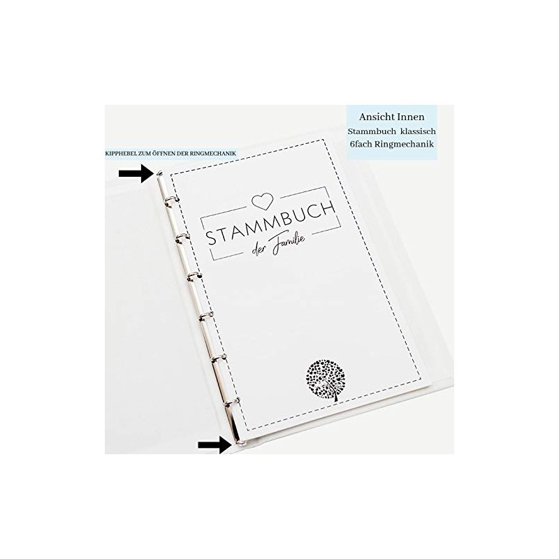 Hochzeitideal Mr & Mrs Family Book Series Grey 21.0 cm