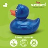 SUPERLOTTI Squeaky duck Renate blue metallic, an original bath duck,