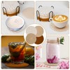 Kulannder Cup Coasters 9 Piece, Handmade Round Coasters with Coaster