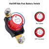 Side Post Battery Disconnect Switch, 12-48V Car Battery Kill Switch,