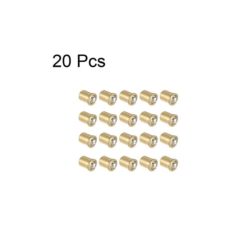 sourcing map Door Cupboard Drawer Brass Ball Catch Lock 5