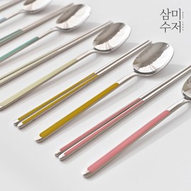 1+1 Ara 316 Color Ceramic Kids Cutlery Set 7 Colors / 1+1 아라 316 컬러 세라믹 키즈 수저세트 7color