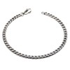 Titanium 4MM Curb Link Bracelet 8.5"