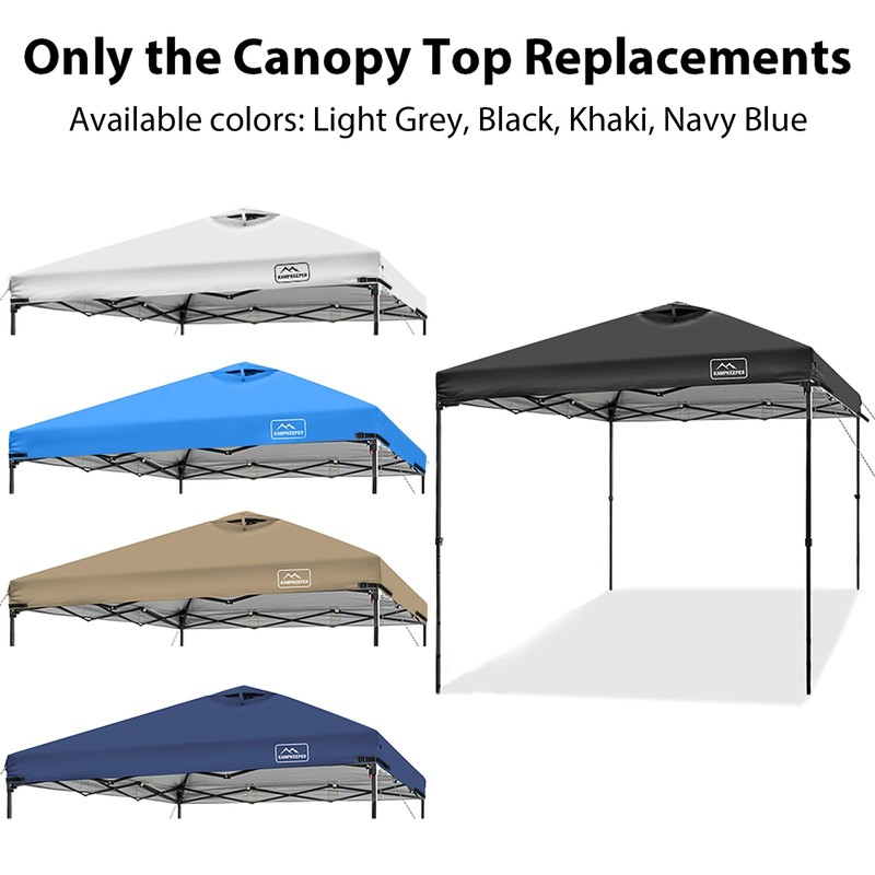 KAMPKEEPER Replacement Top Pop Up Canopy Tent Cover Roof with