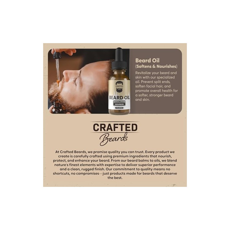 Crafted Beards Aceite Para Barba Acondicionador De Aceite Para Barba