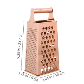 DOITOOL Multi Purpose 4-Sided Stainless Steel Vegetable Slicer Wire Cutter Grater for Kitchen Use Includes Cheese Grater and Veggie Peeler Function 10.5X8X9.3 Inch