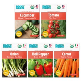 Back to the Roots Organic Vegetable Seeds Variety (5-Pack)