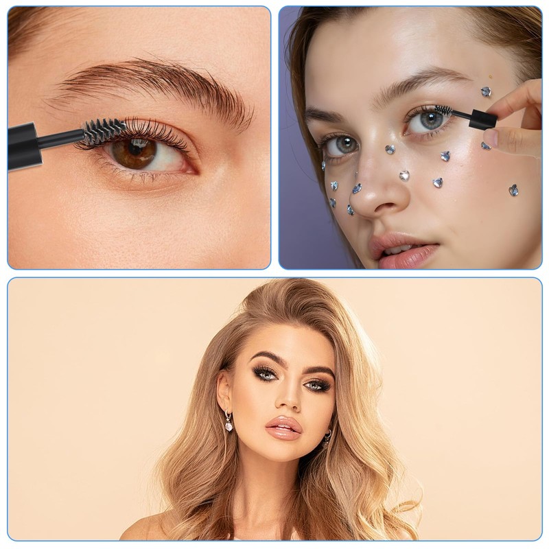 27PCS Mascara Tube and Wand for Castor Oil, 3ML Mini