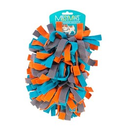 Messy Mutts Tapete de forraje Redondo de 38 cm con ventosas Antideslizantes | Tapete olfateador para Perros | Rompecabezas Interactivo y Estimulante p