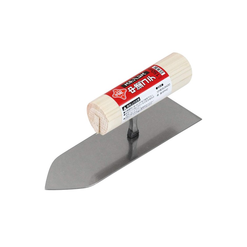 Red Length Stainless Steel Medium Coat Trowel 5.9 inches (150