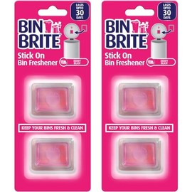 Bin Brite Bin Fresheners - Pack of 4 Berry Blast Scented Discs for Odor-Free Bins…