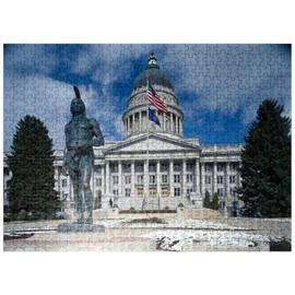 MyPuzzle Capitol Dome, Salt Lake City, Utah, USA - Premium 500 Piece Jigsaw Puzzle for Adults