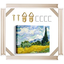 VYPEROCK Canvas Stretcher Bars 48x48 Inch Frame Kit, Available in 25+ size Wood Stretcher Bars for Home and Office, Gallery Wrap Wall Arts Supply for Oil Painting, Poster, Picture & Paint by Numbers