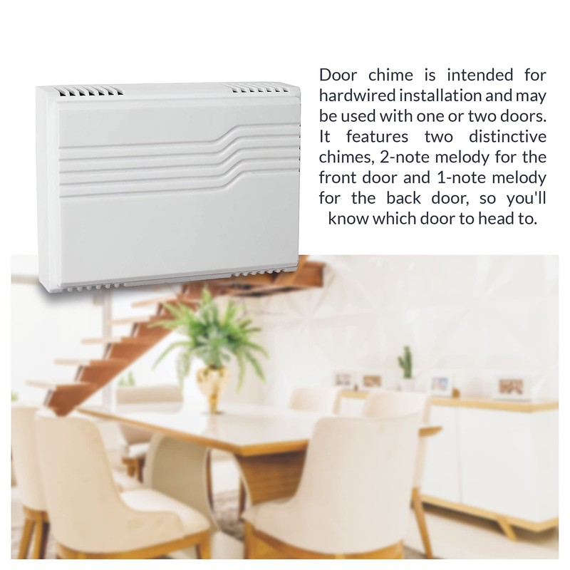 Newhouse Hardware Electric 2-Tone Door Bell Chime Kit with 16V