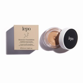 LEPO Foundation Cream to Powder BioSense No. 02 Nude, with Coconut Oil and Organic Tapioca Starch, Smooth and Moisturising Skin All Day