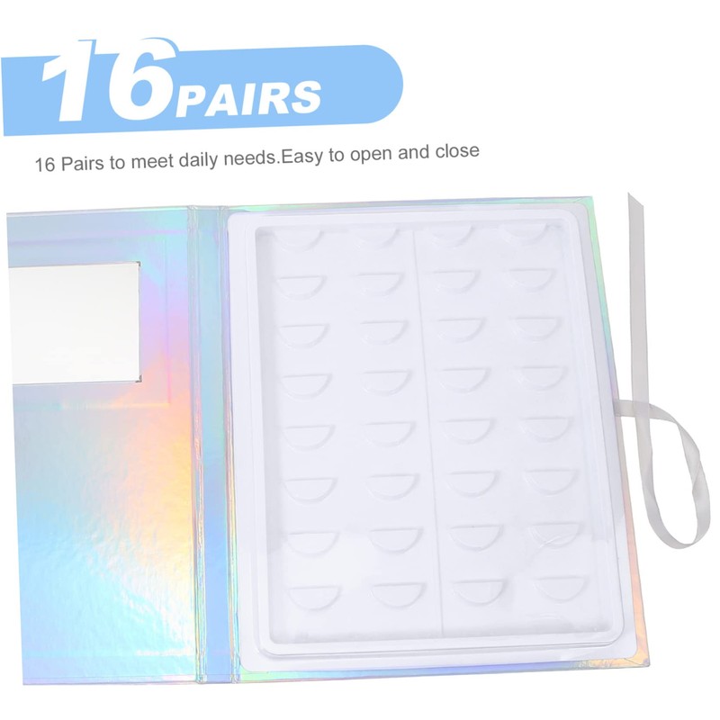 Gogogmee False Eyelash Box with Window View 16 Pairs Lash