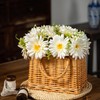 TOPIA Fake Flowers Artificial Daisies Flowers Bouquet Silk Daisies Bouquets