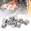 10Pcs Coupling Nut Hex M12 Stainless Steel Rod Connector Nut