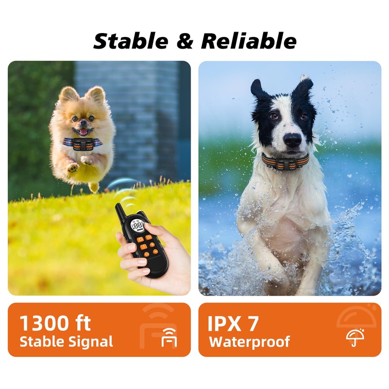 Ultra Compact Dog Shock Collar, Lightest Dog Training Collar with
