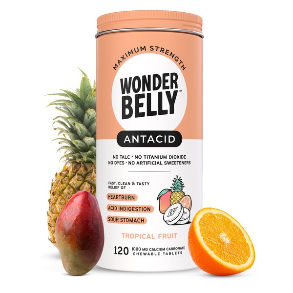 Wonderbelly Wonderbelly Antacid, Effective Heartburn and Instant Acid Indigestion Relief,