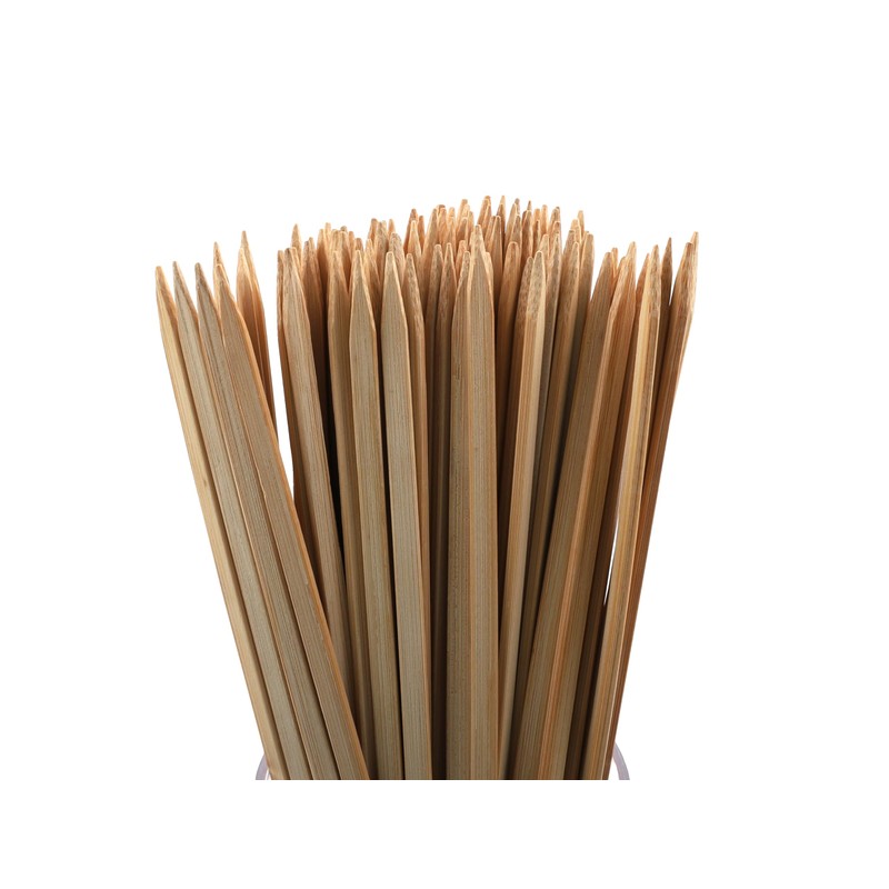 G.E.T. Enterprises 8" flat bamboo skewer,100@ per inner bag, 10