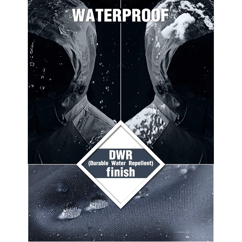 GEMYSE Women's Mountain Waterproof Ski Snow Jacket Winter Windproof Rain