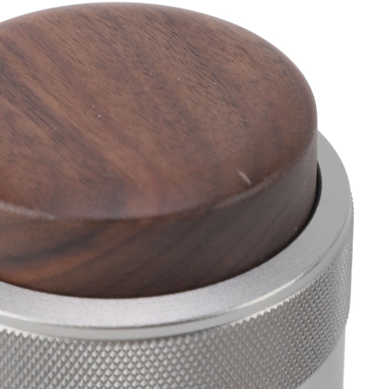 Coffee Distributor Tamper Constant Pressure 304 Stainless Steel Wood Handle