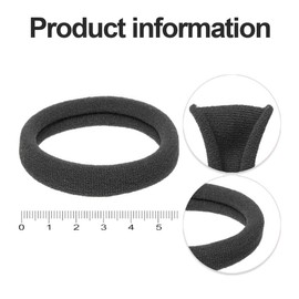 SJBAUTYO Pack of 32 Hair Bobbles Black Soft Elastic Hair Bobbles for Women Girls Children Strong Stretch Hair Bands Ponytail for Thick Hair (Black, Dark)