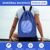 Sonicefit Drawstring Backpack Basketball Bag, Foldable Sports Sackpack Gym Bag