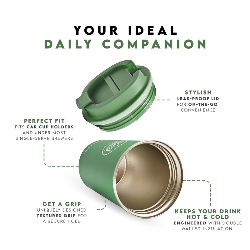 Neon Kactus Insulated Coffee Cup | Travel Cup | Double