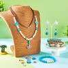 Fashewelry 315pcs Turquoise Bead Bracelet Making Kit 4mm/6mm/8mm Round Turquoise