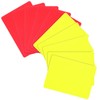 Toyvian 10pcs Professional Referee Cards Soccer Red Cards Yellow Cards