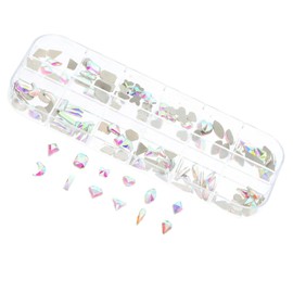 Healeved Nail Rhinestones Charms for Nail Art Elegant Glass Flatback Gems for Stylish Manicure Decorations and Unique Personal Style