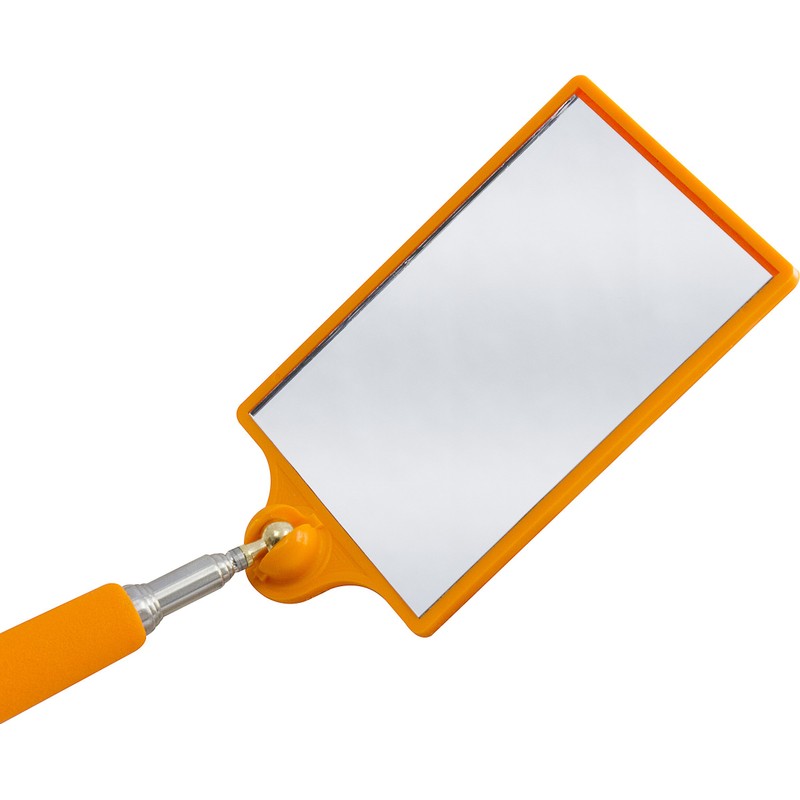 MAG-MATE 318HVO Telescoping Rectangular Glass Inspection Mirror, 3-1/2" x 2-1/2"