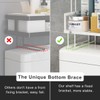 FLOLXNB Over The Toilet Storage Shelf, 2-Tier Bathroom Storage Organizer