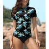 BesserBay Women's Short-Sleeved Rash Guard with Beautiful Patterns, UV Shirt