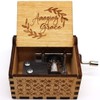 ukebobo Wooden Music Box -Amazing Grace Box, Baptism Gifts, Faith