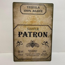 Man cave decor, tequila sign Patron sign