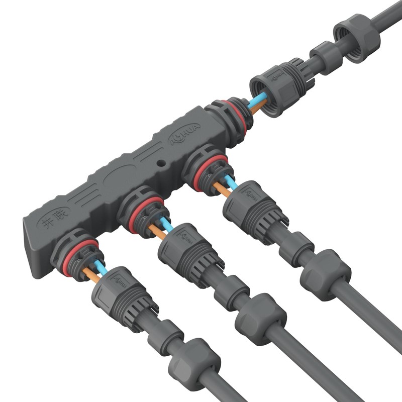 AOHUA M16 IP68 Waterproof 4-Way Junction Box (2-Pack) - 2