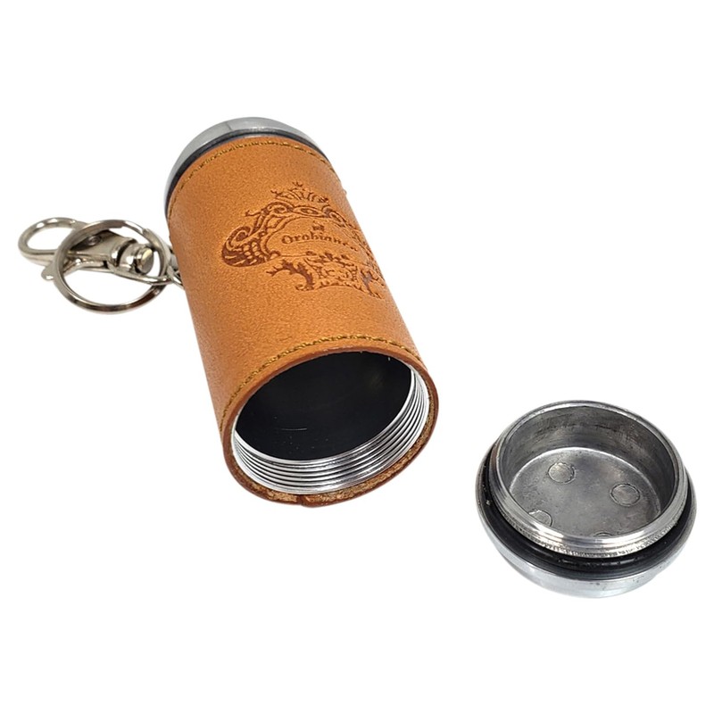 Orobianco ORA-001 Portable Ashtray, Brown, Ashtray, Smoking Goods, Genuine Leather,