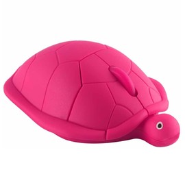 Wireless Mouse 2.4G Cute Turtle Shape 1600DPI Small Optical Mouse Silent Portable Travel Cordless USB Connection Mouse for School Office PC Laptop, Gift for Children, Girls, and Students (Pink)